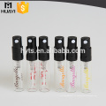 vente en gros 2 ml clair en verre mini fiole pour le parfum